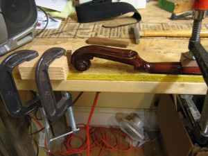 Lyon and Healey Mandolin - Headstock Repair