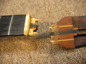 Lyon and Healey Mandolin - Headstock Repair