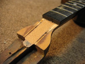 Lyon and Healy Mandolin - Headstock Repair