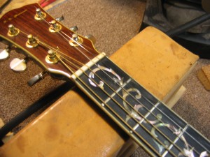 Mossman Acoustic Guitar Repair - Neck Reset and Refret