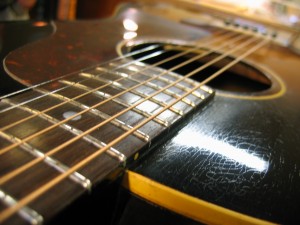 Vintage Gibson LG1 Top Crack Repair