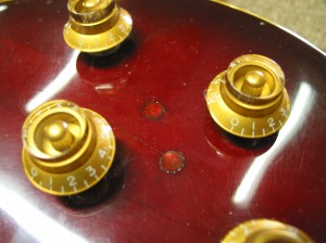 Gibson Les Paul - Body Crack Repair and Goldtop Refin