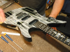 Autographed Schecter Synyster Custom