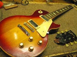 Vintage Gibson Les Paul Headstock Repair