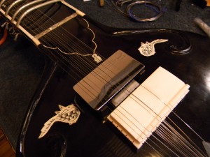 National Slimline Pickup Installed In An Electric Sitar