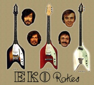 The Rokes and their EKO guitars