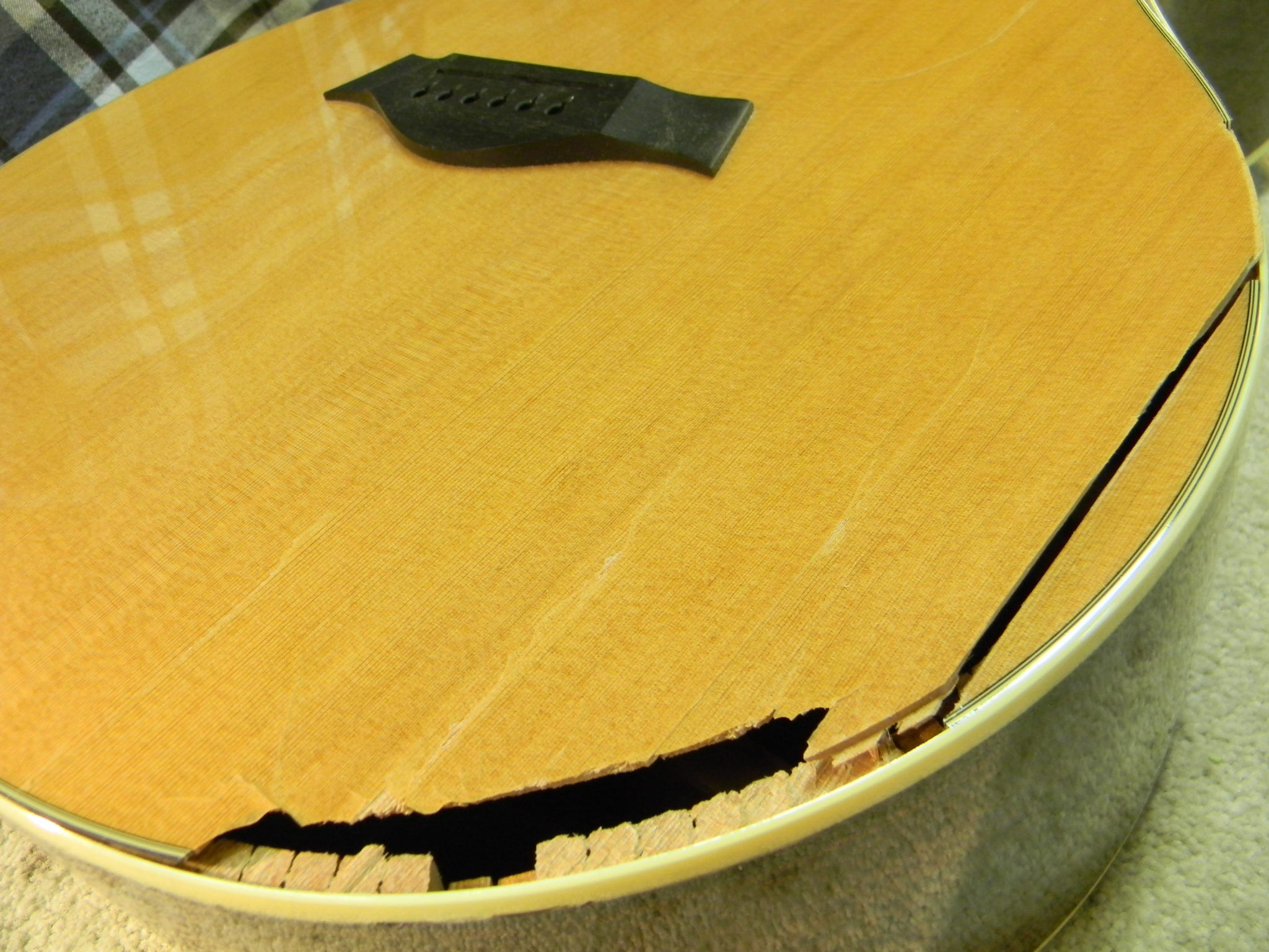 Taylor GS7 Acoustic: Top Repair and Sunburst Refin