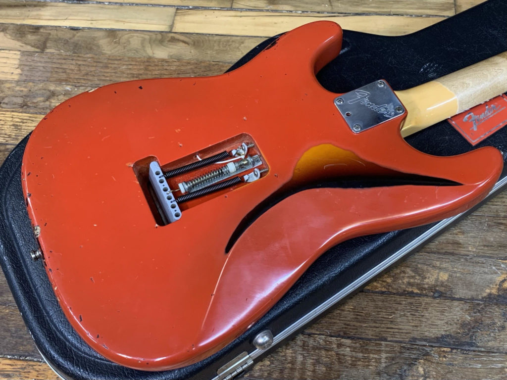 CFW Relic Stratocaster polyurethane overspray